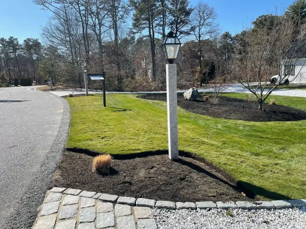 Hardscape and planting project in Barnstable County