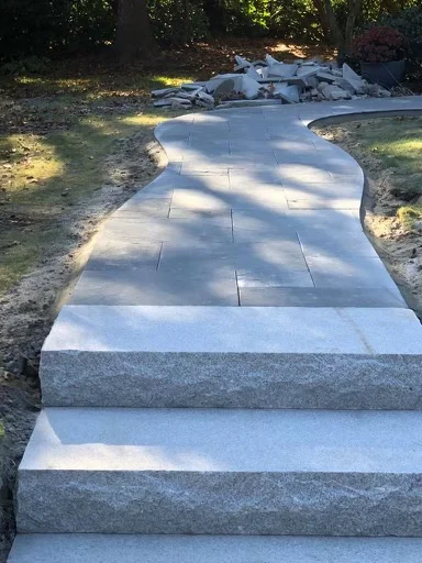 Cape Cod masonry and landscaping project