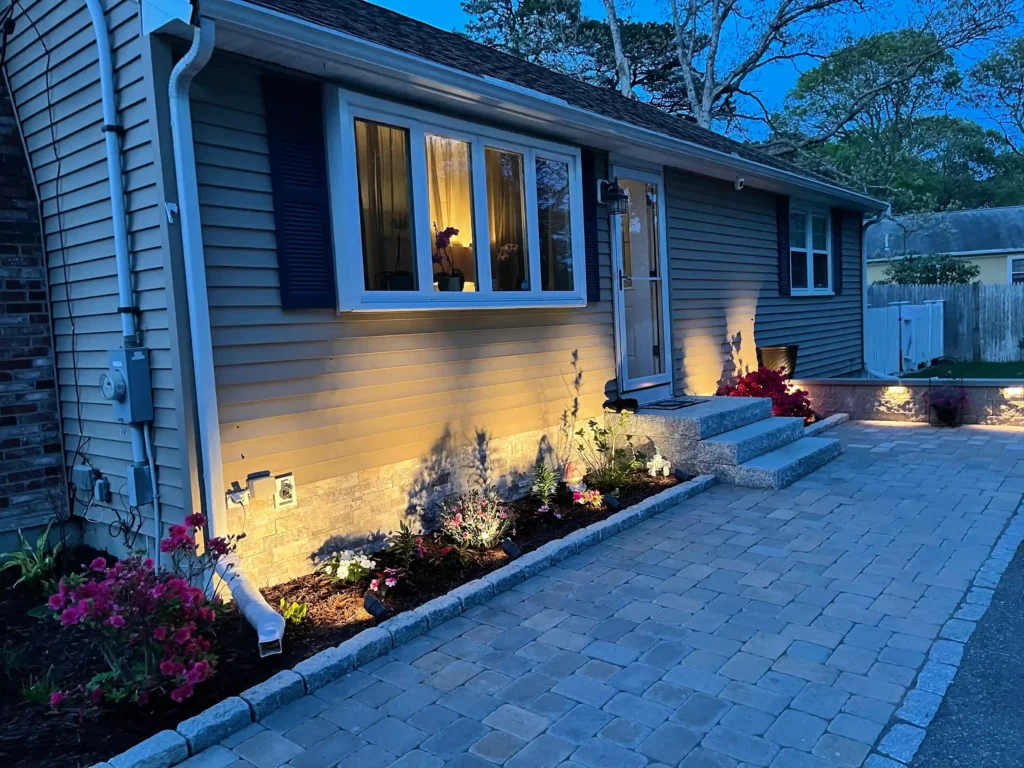 Stone patio and hardscape on Cape Cod