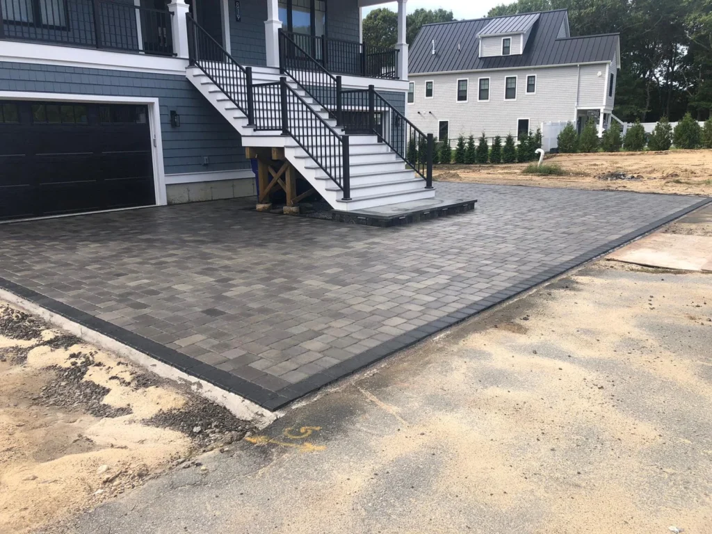 Completed landscaping project on Cape Cod