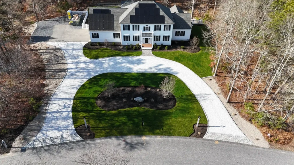 Landscaped yard on Cape Cod by Pro Brighter