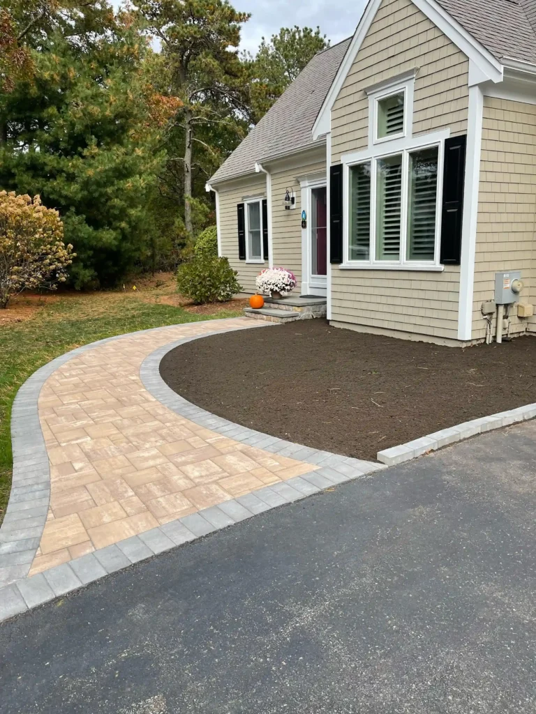 Hardscape and planting project in Barnstable County
