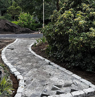 Stone patio and hardscape on Cape Cod