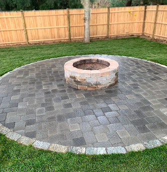 Cape Cod masonry and landscaping project