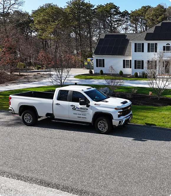Pro Brighter Landscaping crew at work on Cape Cod