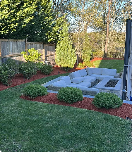 Hardscape and planting project in Barnstable County