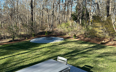 Fresh sod installation on Cape Cod